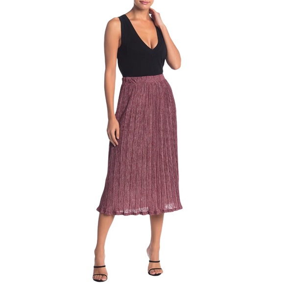 Pleione Dresses & Skirts - NWT Pleione | Crinkle Knit Pull-on Midi Skirt